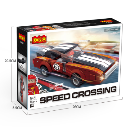 COGO 3431 Speed Racing Building Block Set - Image 5