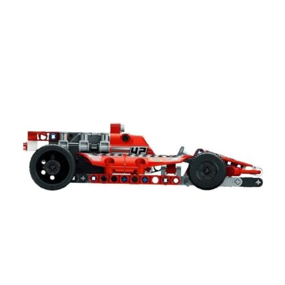 Bricks 3412 Dazzling Red Racing Car Building Block Set - Image 2