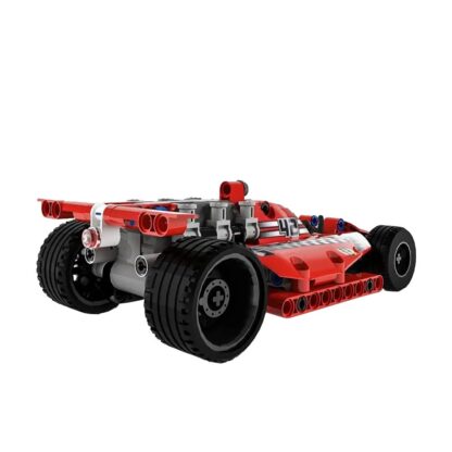 Bricks 3412 Dazzling Red Racing Car Building Block Set - Image 3